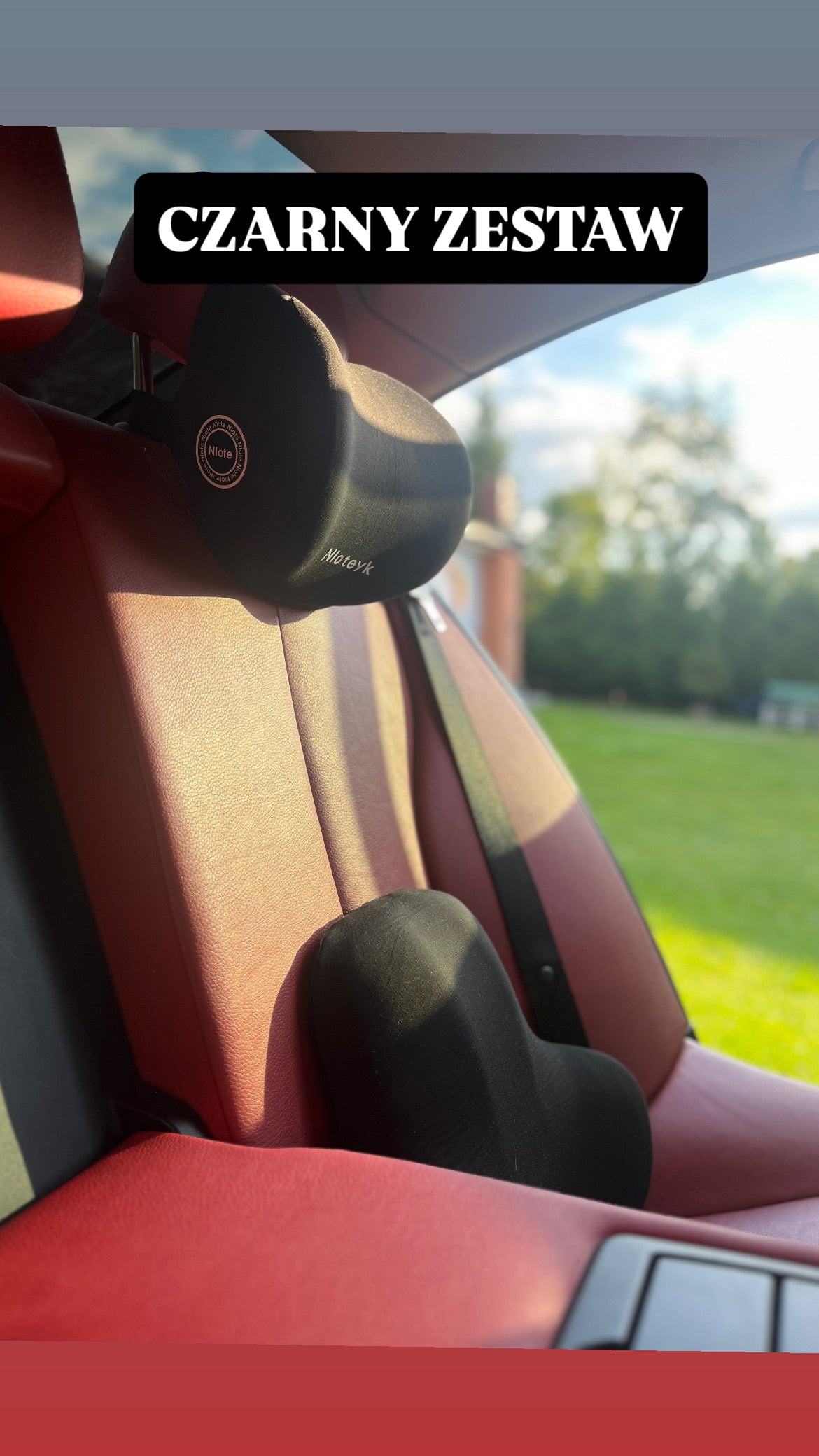 Ergonomiczna poduszka lędźwiowa z pianki memory 3 w 1 - do auta, biura i domu - Brązowy zestaw