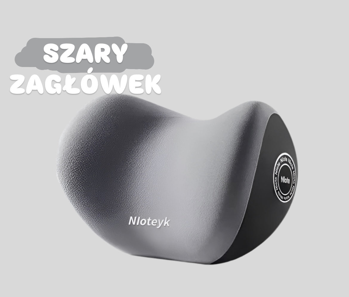Ergonomiczna poduszka pod szyję (zagłówek) z pianki memory - 3 w 1 do auta, biura i domu