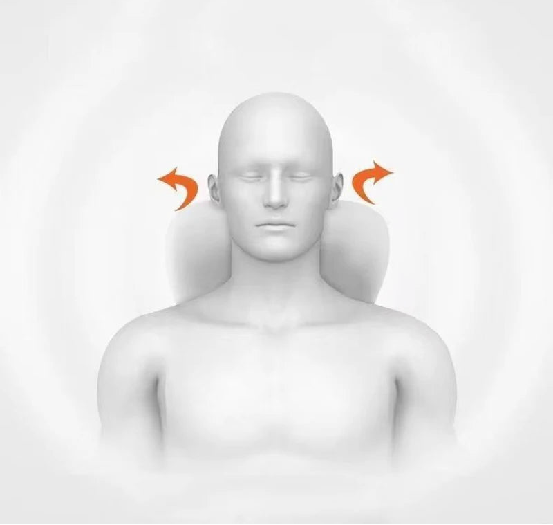 Ergonomiczna poduszka pod szyję (zagłówek) z pianki memory - 3 w 1 do auta, biura i domu