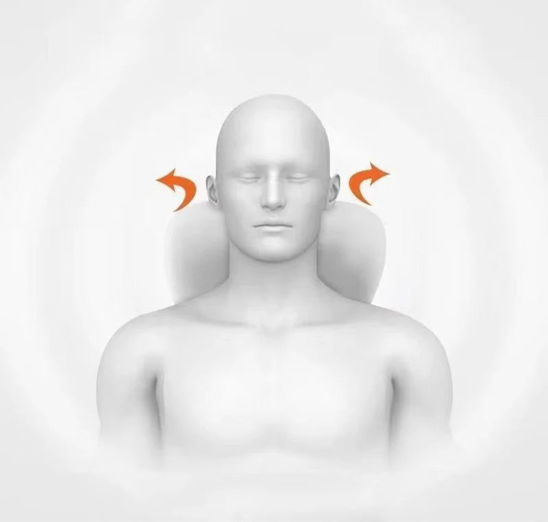Ergonomiczna poduszka pod szyję (zagłówek) z pianki memory - 3 w 1 do auta, biura i domu