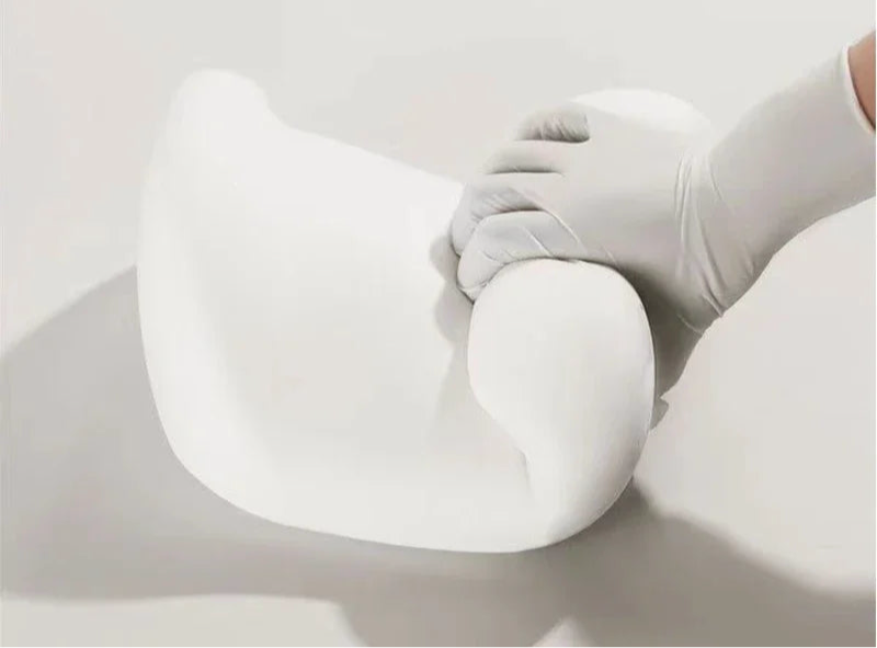 Ergonomiczna poduszka pod szyję (zagłówek) z pianki memory - 3 w 1 do auta, biura i domu