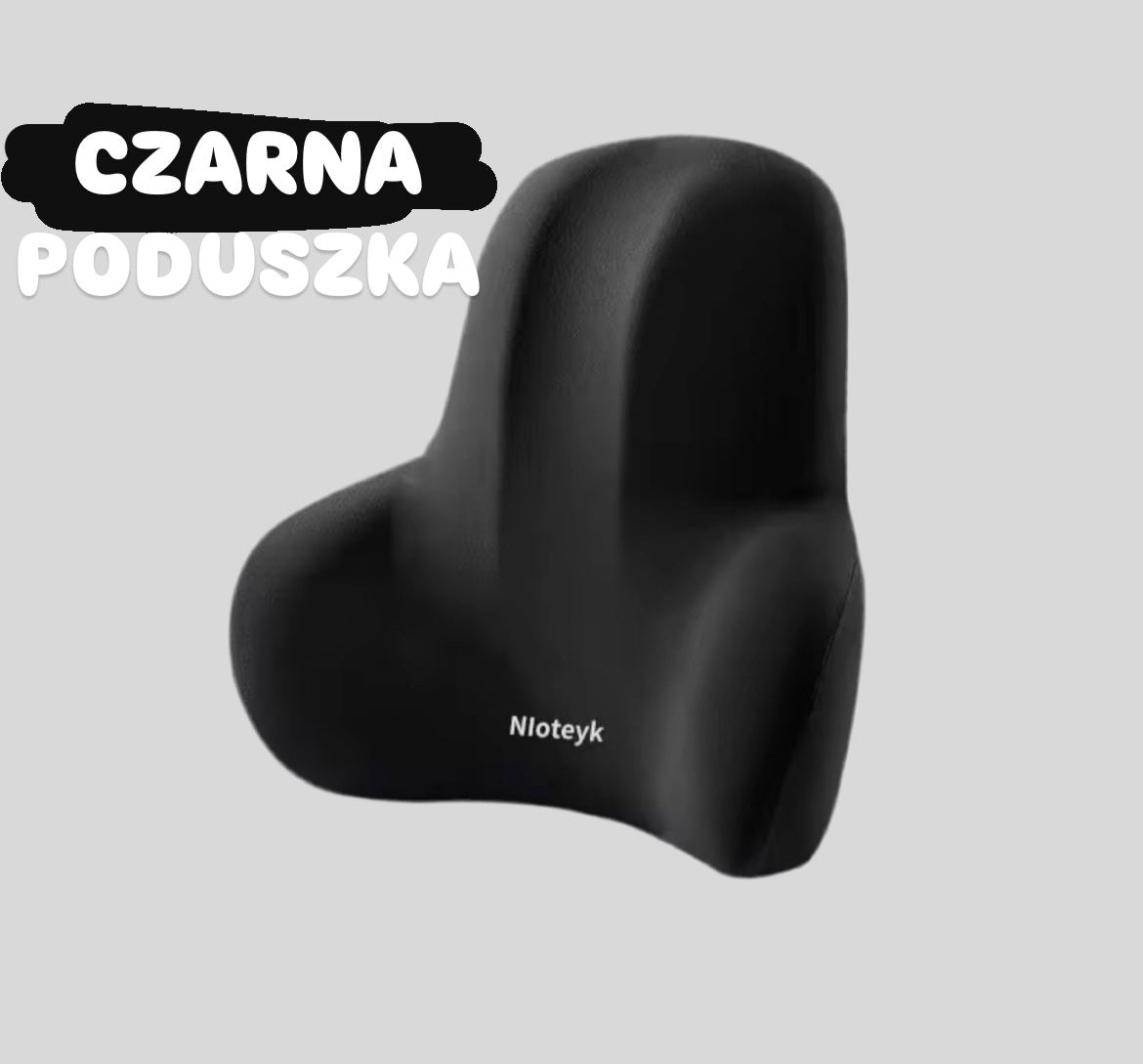 Ergonomiczna poduszka lędźwiowa pod plecy z pianki memory - 3 w 1 do auta, biura i domu