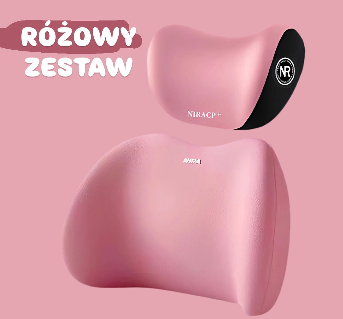 Ergonomiczna poduszka z pianki memory - zestaw 3 w 1 do auta, biura i domu