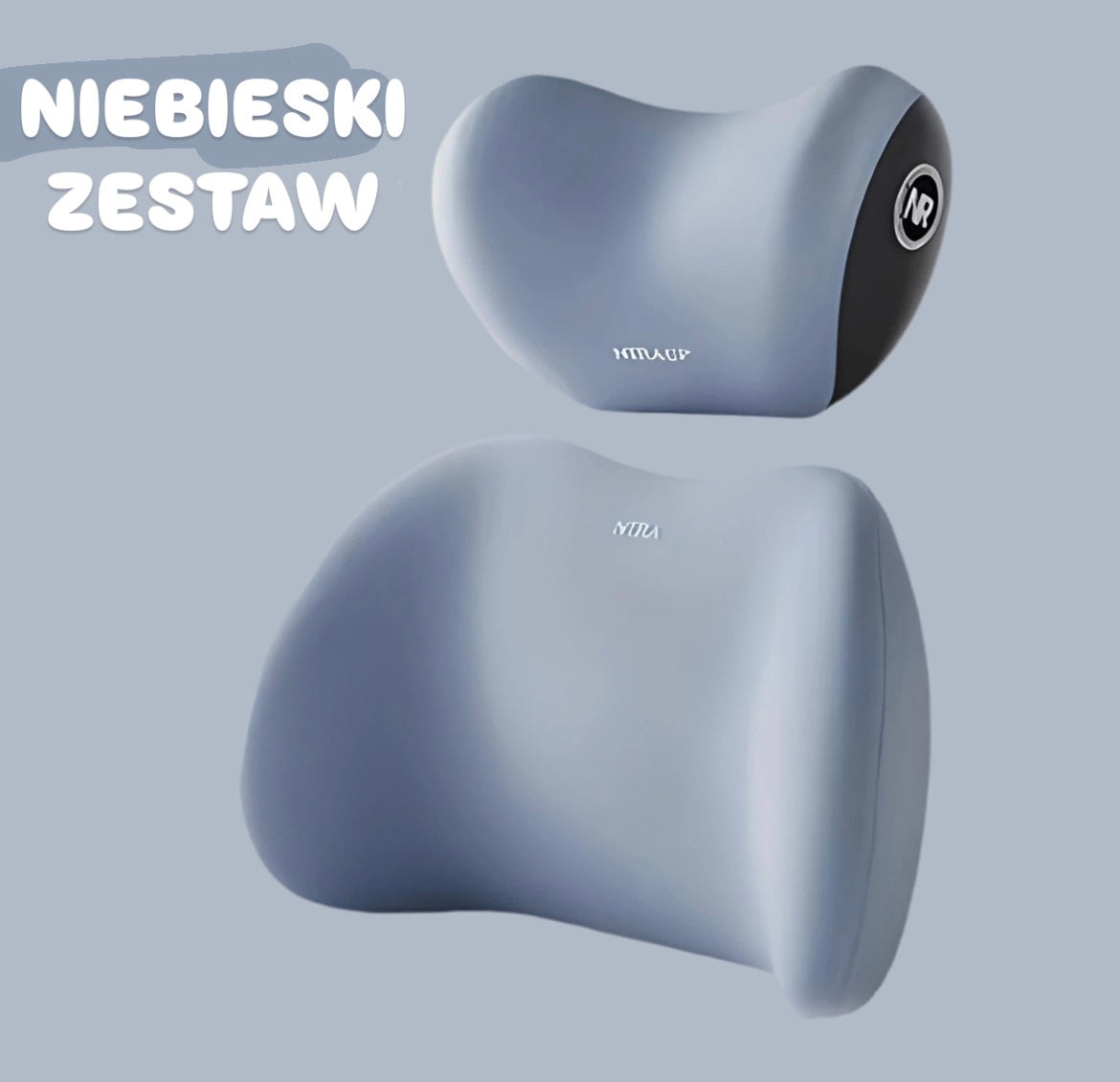 Ergonomiczna poduszka z pianki memory - zestaw 3 w 1 do auta, biura i domu