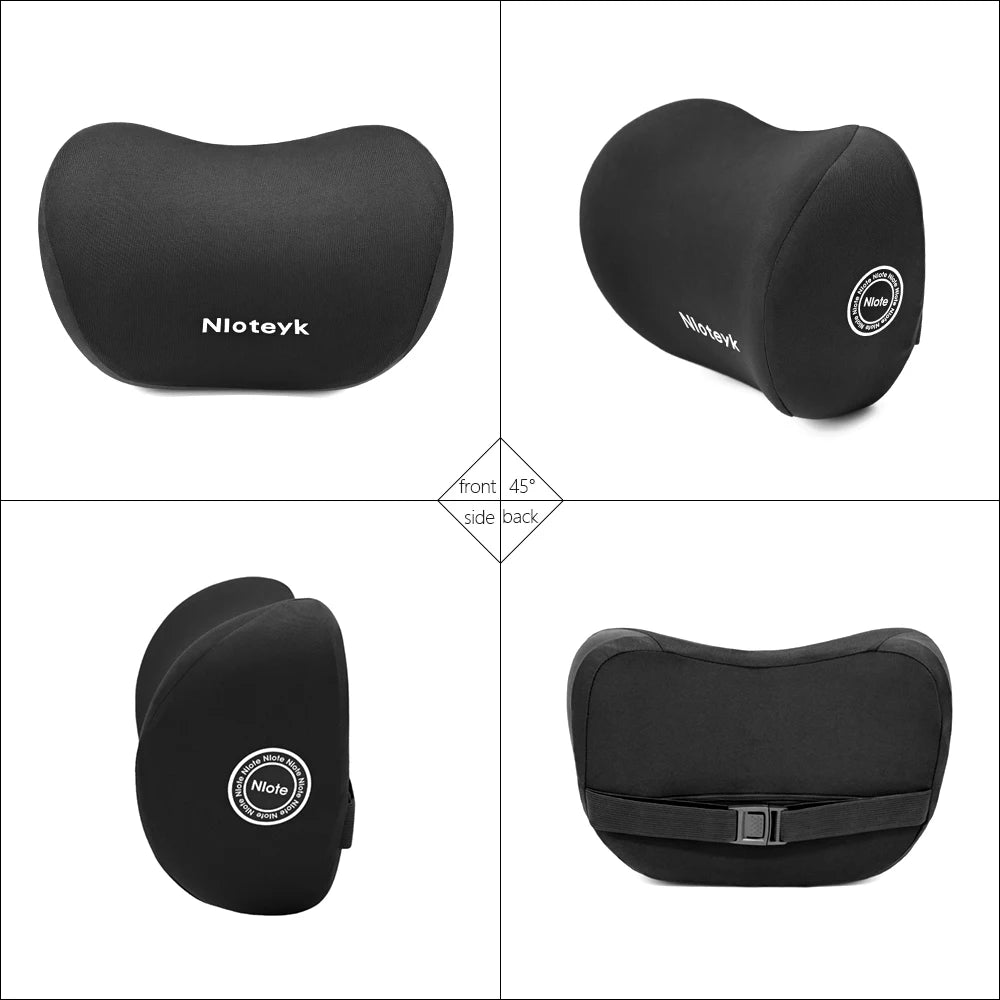 Ergonomiczna poduszka pod szyję (zagłówek) z pianki memory - 3 w 1 do auta, biura i domu