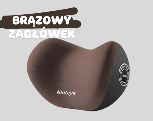 Ergonomiczna poduszka pod szyję (zagłówek) z pianki memory - 3 w 1 do auta, biura i domu